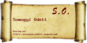 Somogyi Odett névjegykártya